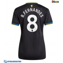 Fotballdrakt Dame Manchester United Bruno Fernandes #8 Tredjedrakt 2025-26 Kortermet